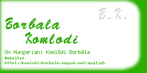 borbala komlodi business card